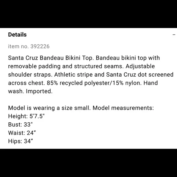 NWT 2 PC Santa Cruz Skateboards Multi-way Bikini Set - Picture 10 of 11